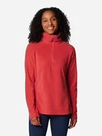 Bluzy damskie - Bluza damska nierozpinana streetwear Columbia Glacial IV 1/2 Zip 1802201602 L Czerwona (195981267433) - miniaturka - grafika 1