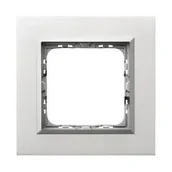 Klawisze i ramki - LEDart 1-krotna - Ospel SONATA R-1RAC/35/38, aluminium, grubość 4 mm - miniaturka - grafika 1