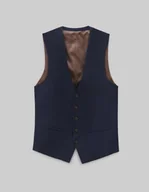 Kamizelki męskie - Kamizelka parma granatowy slim fit - miniaturka - grafika 1