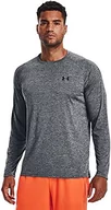 Koszulki męskie - Under Armour Mens Long-Sleeves Men's Ua Tech™ Long Sleeve, Pitch Gray, 1328496-012, XS - miniaturka - grafika 1