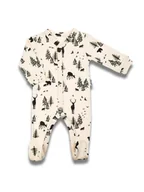 Pajacyki dla niemowląt - Niemowlęcy pajac bawełniany las beżowy Nicol,r.68 - miniaturka - grafika 1