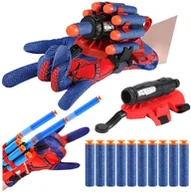 Zabawki militarne - LeanToys Rękawica Z Wyrzutnią Na Strzałki Piankowe Spider Dla Dzieci 10szt. - miniaturka - grafika 1