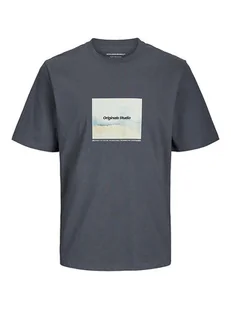 Jack & Jones Koszulka w kolorze antracytowym - Koszulki męskie - miniaturka - grafika 1