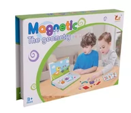 Zabawki kreatywne - Drewniana układanka magnetyczna Figury geometryczne- - miniaturka - grafika 1