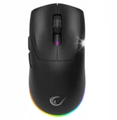 Myszki - Mysz bezprzewodowa Rampage Prote M5 24000 DPI RGB LED 1K Hz czarna - miniaturka - grafika 1