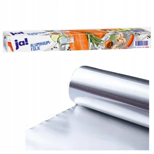 Ja! Folia aluminiowa SPOŻYWCZA GRUBA GASTRO 50M - Folia, papier śniadaniowy, serwetki - miniaturka - grafika 1