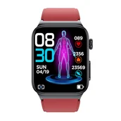Smartwatch - Watchmark Cardio One Czerwony - miniaturka - grafika 1