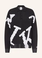 Swetry męskie - Nike Dzianinowa Koszulka Polo Club Rugby schwarz - miniaturka - grafika 1