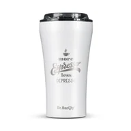 Kubki termiczne - Kubek termiczny na kawę Dr.Bacty Apollo 2.0 - Espresso depresso - 360  ml - Glossy White - miniaturka - grafika 1