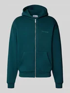 Bluzy męskie - Bluza rozpinana z kieszenią kangurką - miniaturka - grafika 1