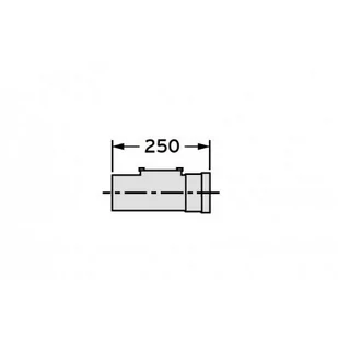 Vaillant prostka rewizyjna DN 80 250 mm PP kod 303256 - Kominy i akcesoria - miniaturka - grafika 3