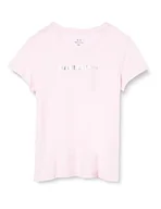 Koszulki i topy damskie - Armani Exchange Damska koszulka z krótkim rękawem, slim fit, okrągły dekolt, ilusion, bardzo duża, iluzja, XL - miniaturka - grafika 1
