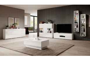 Stolik kawowy Toledo 99 - biały połysk - Ławy i stoliki kawowe - miniaturka - grafika 5