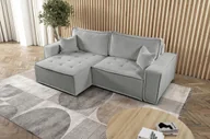 Narożniki - Sofa w kształcie L BOHOO narożnik tkanina Raven ciemnobeżowy lewy - miniaturka - grafika 1