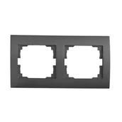 Klawisze i ramki - KANLUX Ramka podwójna pozioma LOGI 02-1470-041 gr 25295 - miniaturka - grafika 1