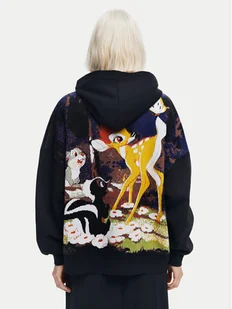 Desigual Bluza Bambi 24WWSK09 Czarny Oversize - Bluzy damskie - miniaturka - grafika 1