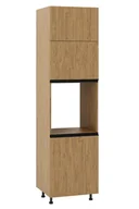 Meble kuchenne - Bari Plus Słupek Pod Zabudowę Piekarnika Wysoki Prawy Dp-60-220 Dąb Kamienny - miniaturka - grafika 1