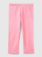 Legginsy - Benetton Legginsy w kolorze jasnoróżowym - miniaturka - grafika 1