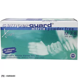 Reis RNIT-SEM-XPERT - Rękawice nitrylowe SEMPERGUARD XPERT z bardzo wytrzymałego nitrylu 100 szt. - S,M,L,XL. - Rękawiczki jednorazowe - miniaturka - grafika 1
