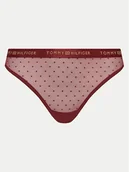 Majtki damskie - Tommy Hilfiger Stringi UW0UW05533 Czerwony - miniaturka - grafika 1