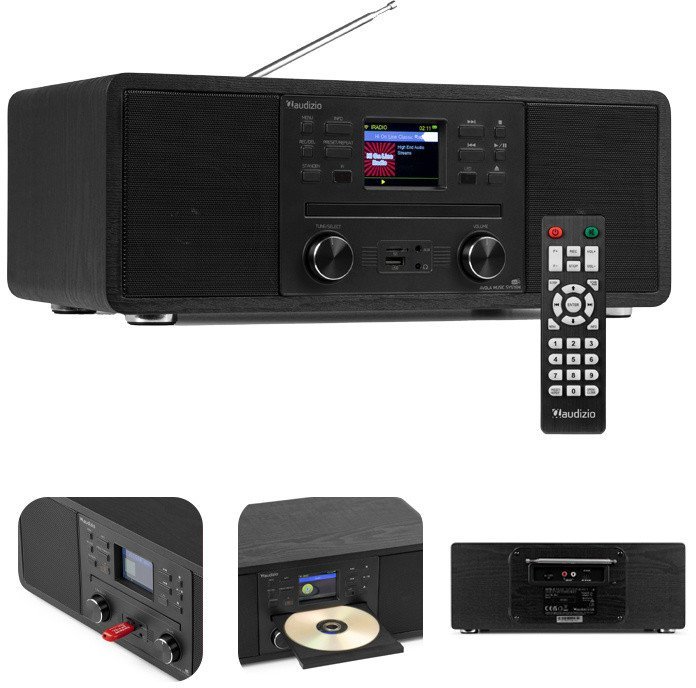 Audizio Avola CD/BT/DAB+/WIFI czarny one size