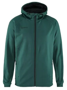 Craft ADV Unify FZ Hood, męska kurtka z kapturem, rozmiar L, opal, poliester z recyklingu, ergonomiczne, elastyczne dopasowanie, kaptur ze sznurkiem ściągającym, 2 kieszenie, bluza z kapturem, męska - Kurtki męskie - miniaturka - grafika 1