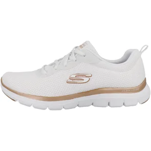 Obuwie Sportowe Damskie Skechers Mesh Lace-Up W Biały - Buty trekkingowe damskie - miniaturka - grafika 1