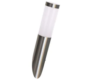 Polux Ściemnialny zewnętrzny kinkiet LED LIVIA 1xE27/6W/230V IP44 srebrny - Lampy ogrodowe - miniaturka - grafika 1