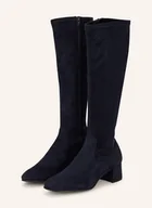 Kozaki damskie - Unisa Kozaki Lapes blau - UNISA - miniaturka - grafika 1