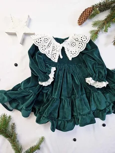 Sukienka Green Velvet Ho Ho - Sukienki i spódniczki dla dziewczynek - miniaturka - grafika 1
