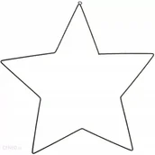 Ozdoby bożonarodzeniowe - Gwiazda Dekoracyjne Metalowa Gwiazdka Stroik Obręcz Łapacz Snów Makrama 30C - miniaturka - grafika 1