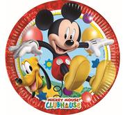 Urodziny dziecka - Procos Talerzyki papierowe, Playful Myszka Mickey, 23 cm, 8 sztuk - miniaturka - grafika 1