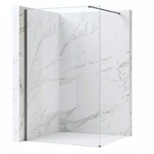 Kabiny prysznicowe - Rea Kabina prysznicowa Walk-In Rea Flexi Transparent / Tytan 80 - miniaturka - grafika 1