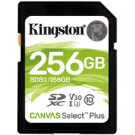 Karty pamięci - Kingston Canvas Select Plus 256GB (SDS2/256GB) - miniaturka - grafika 1