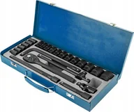 Zestawy narzędziowe - Zestaw narzędzi Forsage 1/2" 24el. (8-32mm) (6-kątnych) - miniaturka - grafika 1