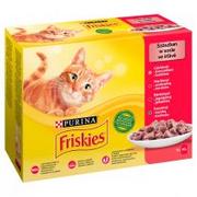 Mokra karma dla kotów - Purina Friskies shumee Mokra karma dla kotów 12 x 85 g mokra karma dla dorosłych kotów 12x85g - miniaturka - grafika 1