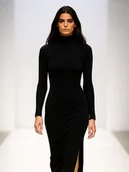 Sukienki - Sukienka czarna YY300059 - miniaturka - grafika 1