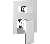 Baterie umywalkowe - Sapho - Bateria prysznicowa do montażu podtynkowego CUBEMIX, błyszczący chrom - miniaturka - grafika 1