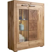 Kredensy - Kredens I Drewniany z Dzikiego Dębu Lewy WZ-0315-0711 WZ-0315 Dąb G+K Meble Dziki Dąb Olejowany - miniaturka - grafika 1