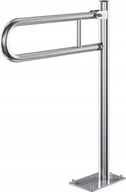 Akcesoria dla osób starszych i niepełnosprawnych - Poręcz łukowa uchylna O 32mm. mocowana do podłogi, wykonana ze stali nierdzewnej kwasoodpornej AISI 304, wykończenie polerowane, możliwość zamątowania uchwytu na papier toaletowy PBPX, wymiar: 600 mm. - miniaturka - grafika 1