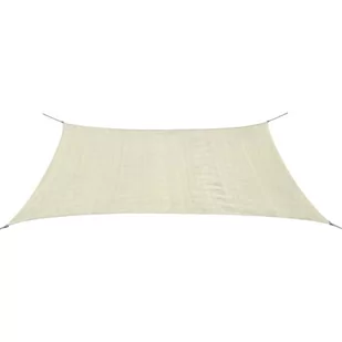 vidaXL vidaXL Żagiel przeciwsłoneczny/Markiza 2x4 m, prostokąt, HDPE cremowy - Parasole ogrodowe - miniaturka - grafika 1