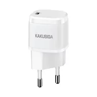 Akcesoria do tabletów i e-booków - KAKU Ładowarka KAKU Ładowarka Sieciowa USB-C PD 20W 3A KAKU KSC-597 Quick Charge 3.0 biała 6921042118741 - miniaturka - grafika 1