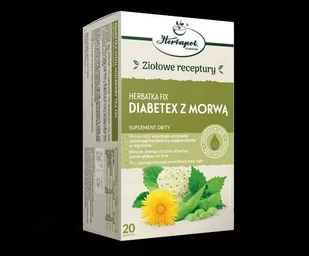 HERBAPOL KRAKÓW DIABETEX Z MORWĄ FIX, 20 saszetek Wysyłka kurierem tylko 10,99 zł - Glukometry i akcesoria dla diabetyków - miniaturka - grafika 1