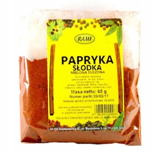 Papryka słodka mielona 65g Rami - Przyprawy i zioła sypkie - miniaturka - grafika 1