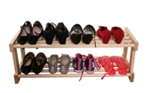 Szafki na buty - Stojak szafka regał półka na buty 60 cm 2 poziomy - miniaturka - grafika 1