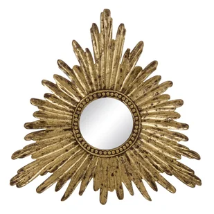 Lustro ścienne 90 x 1,75 x 90 cm Gold DMF - Lustra - miniaturka - grafika 1