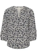 Koszulki i topy damskie - Part Two Damska koszulka Mileapw Ts, Biały szary graficzny kwiat, XL - miniaturka - grafika 1