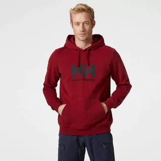 Bluzy męskie - Męska bluza dresowa nierozpinana z kapturem HELLY HANSEN HH LOGO HOODIE - grafika 1