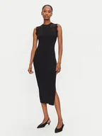 Sukienki - Morgan Sukienka dzianinowa 242-RMAGDA Czarny Slim Fit - miniaturka - grafika 1