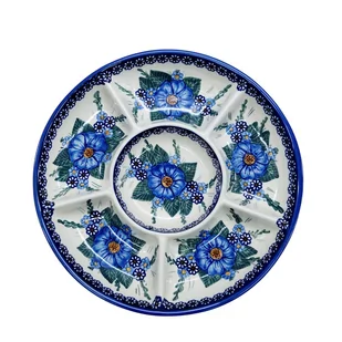 Ceramiczna półmisek dzielony Ceramika Bolesławiec - Miski i półmiski - miniaturka - grafika 1